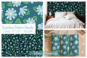 Spring Floral Seamless Designs, an Illustration by Johanna V. Creative (Thumbnail 1 of 3)