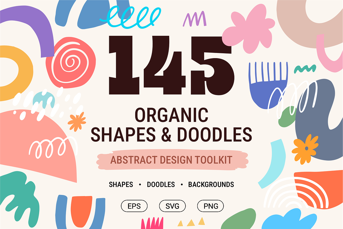 Abstract Organic Shapes & Doodles, an Object Graphic by Oktyabr (Photo 1 of 7)