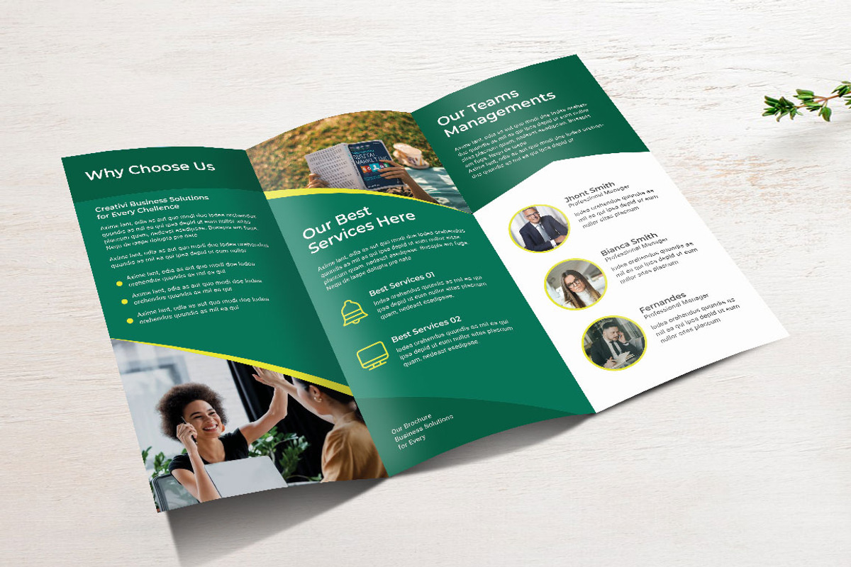 Trifold Business Brochure, a Brochure Template by yanindesign (Photo 3 of 3)
