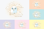 Adorable Halloween characters, an Outline Icon by Polar Vectors (Thumbnail 7 of 11)