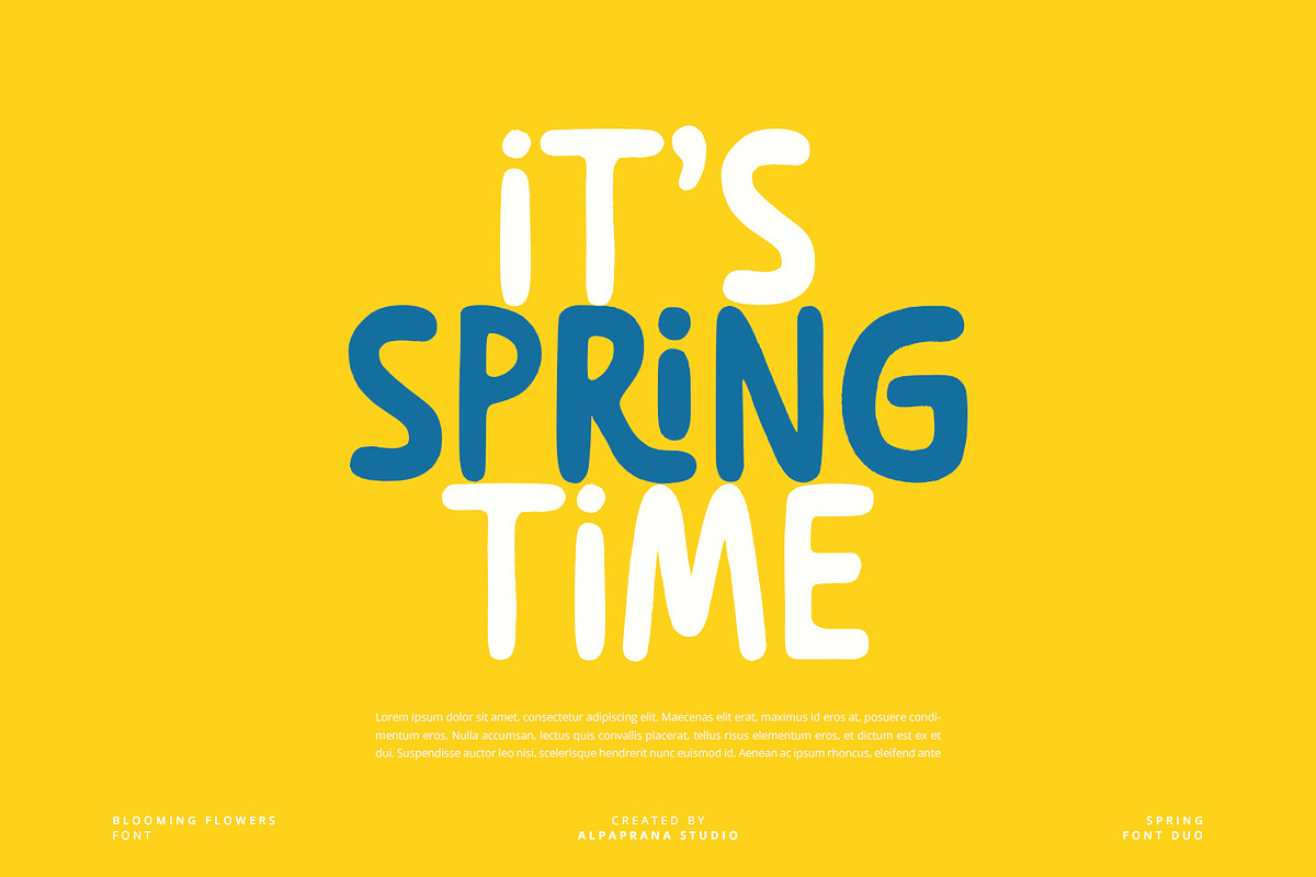 Blooming Flowers - Font Duo, a Script Font by Alpaprana (Photo 2 of 10)