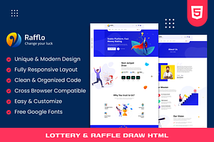 Rafflo - Lottery & Raffle Draw HTML