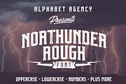 NORTHUNDER ROUGH FONT, a Serif Font by Alphabet Agency (Thumbnail 1 of 5)