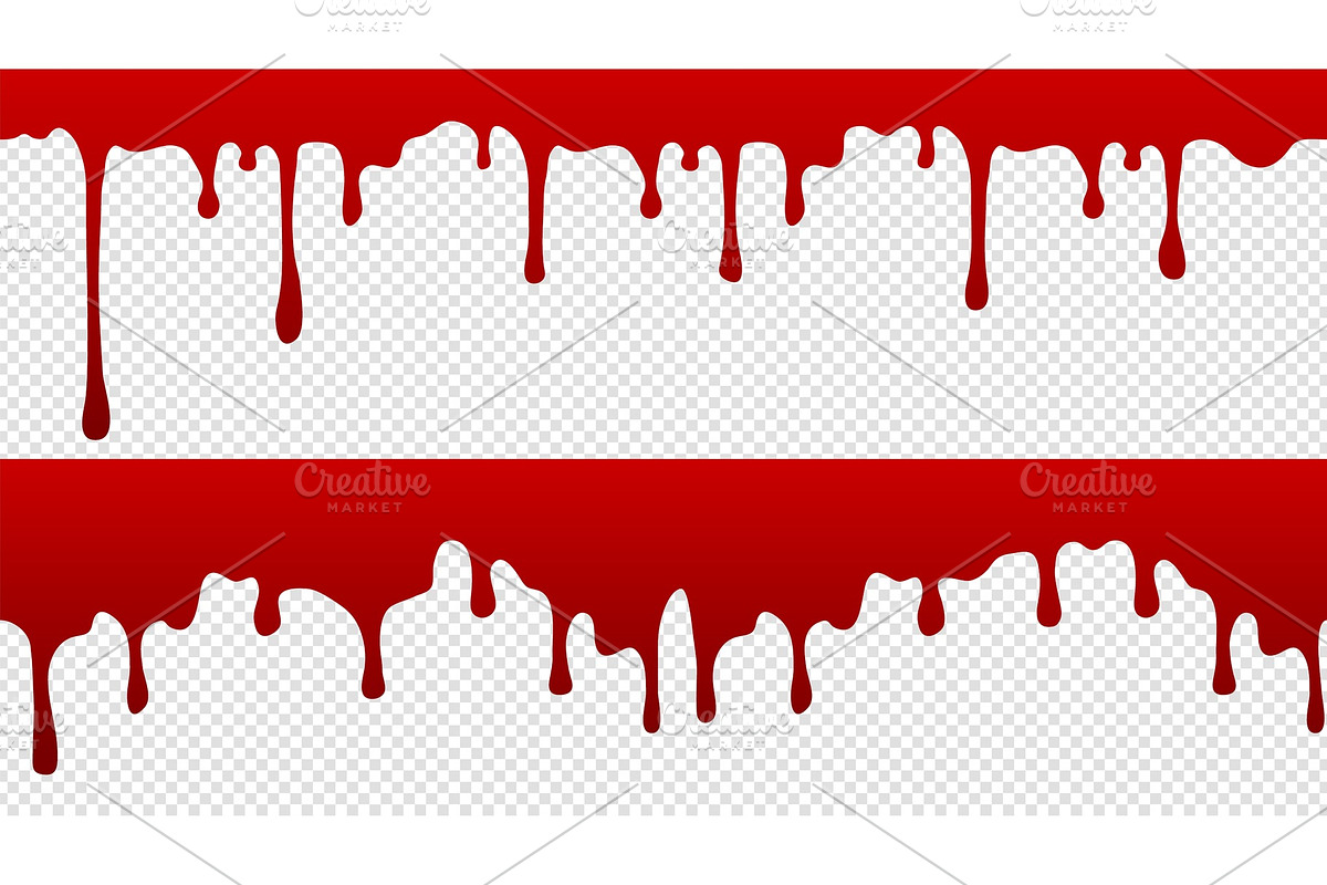 Dripping blood pattern. Isolated, a Background Graphic by Valerie Bodnar