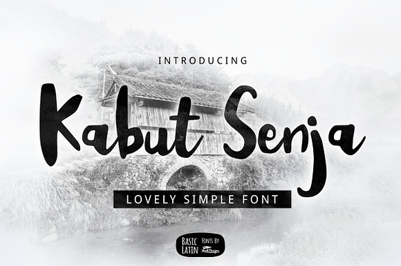 Kabut Senja Brush Font preview 6