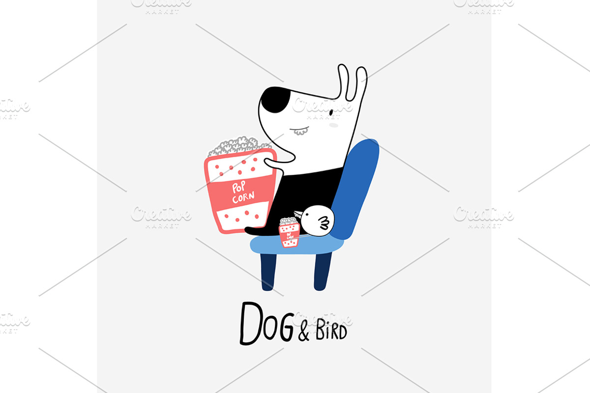 Dog & Bird Collection 3, an Animal Illustration by Irene Loal (Photo 7 of 11)