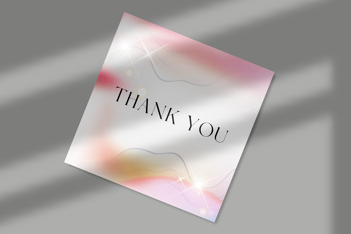 Square Card Mock up Canva Template, a Card Template by GraphiCarola (Photo 6 of 8)