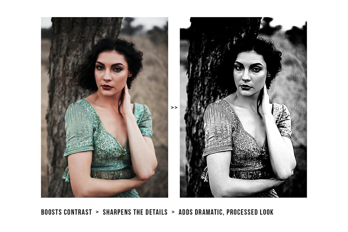 Dramatic BW Portrait PSD Effect, a Templates & Theme by velvetmade.designs (Photo 8 of 10)