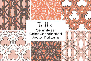 Trellis Seamless Vector Patterns