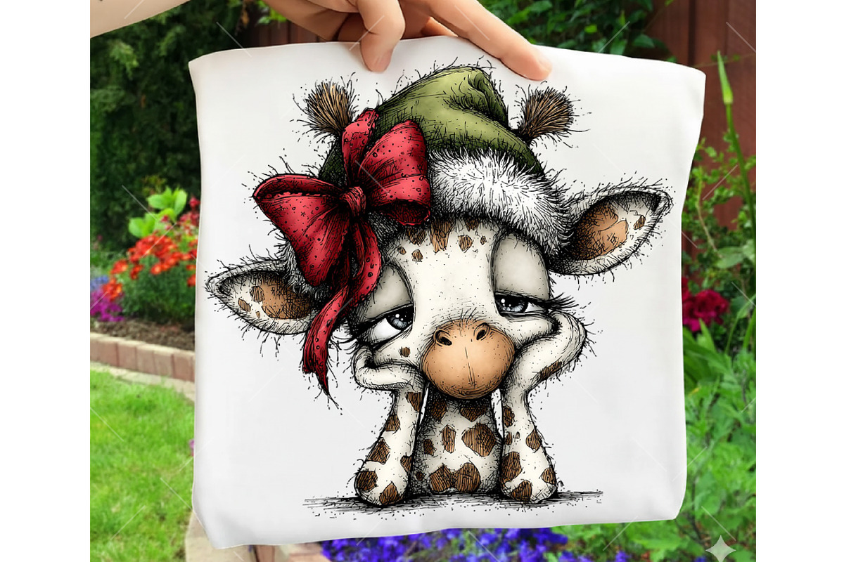 Whimsical Christmas Animals Clipart, an Illustration by OK Design (Photo 5 of 6)