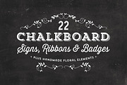 Chalkboard Signs, Ribbons & Badges, an Object Graphic by Callie Rian & Co. (Thumbnail 1 of 3)