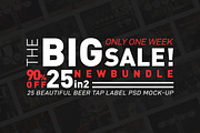 Beer Tap Label Big Pack, a Product Mockup by Mila (Thumbnail 1 of 37)