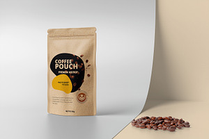 Craft Coffee Pouch Mockup