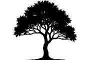 Black Tree Vector Clipart Pack, an Object Graphic by Designer_Momina (Thumbnail 9 of 10)