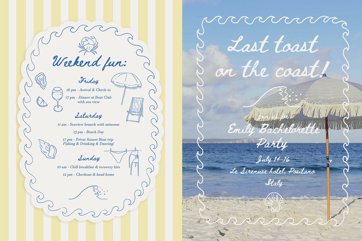 Mediterranean Coastal Summer clipart, a Seasonal Illustration by Cute Atelier (Photo 2 of 12)