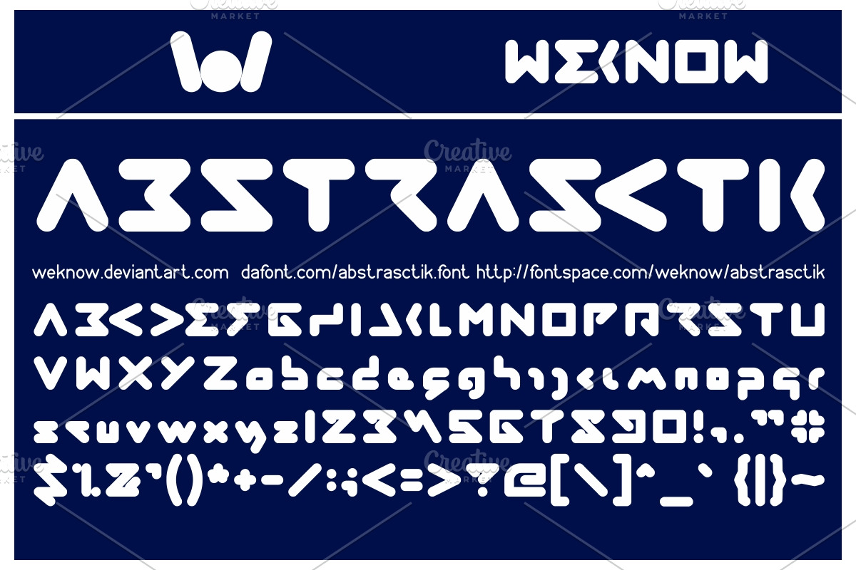 abstrasctik font preview 6
