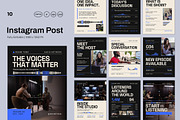 Podcast Social Media Instagram, a Social Media Template by Pitchlook.Studio (Thumbnail 1 of 3)