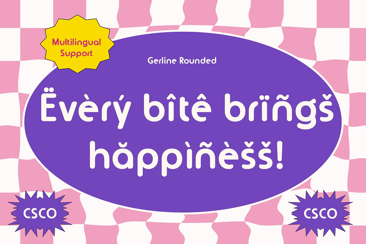Gerline Rounded, a Sans Serif Font by Craft Supply Co. (Photo 3 of 8)