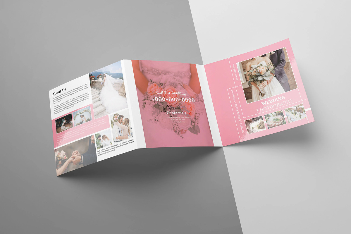 Square Trifold Photography Brochure, a Brochure Template by retrographix (Photo 3 of 4)