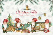 Christmas Tale. Watercolor, an Illustration by JuliaBadeeva (Thumbnail 1 of 7)