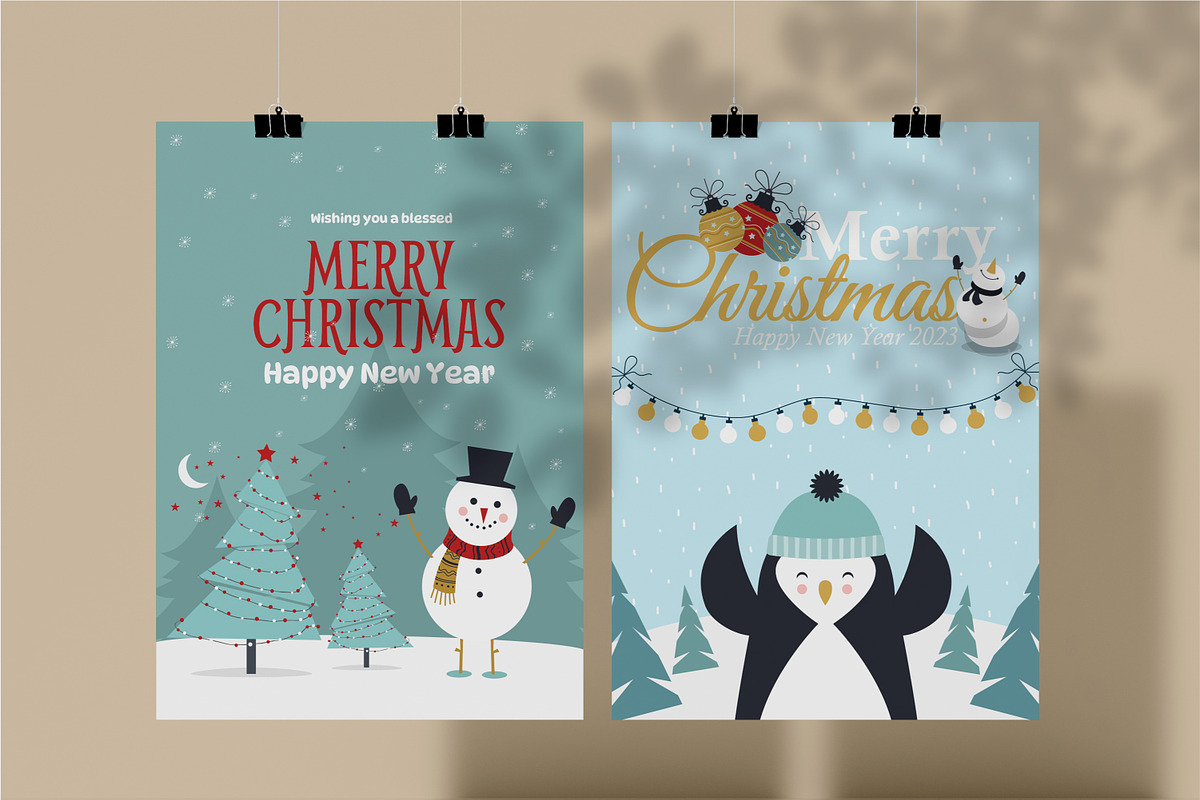 Christmas Card Templates & Elements, a Card Template by Uncarving (Photo 8 of 11)