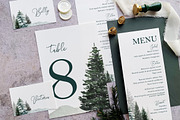 Pine Tree Wedding Suite, an Invitation Template by BlueRobinDesignShop (Thumbnail 4 of 5)