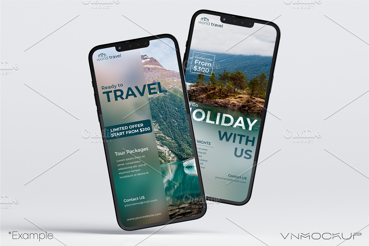 iPhone 13 Pro Bundle - 12 Mockups, an iPhone Mockup by VNmockup (Photo 3 of 8)