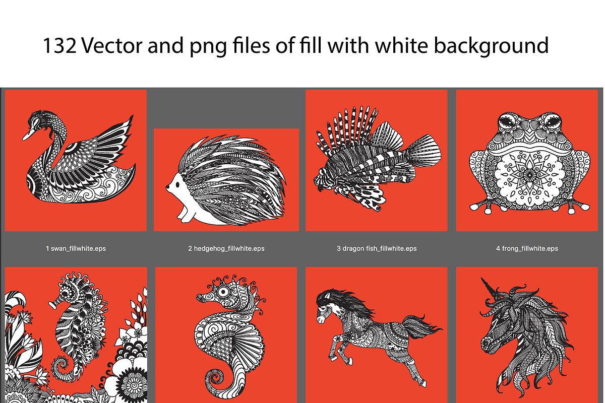 98% OFF Animal set and big bundle, an Animal Illustration by Somjai King (Photo 5 of 15)