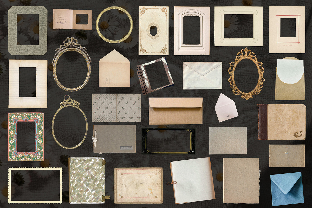 Victorian Album Collage Elements, an Object Graphic by Anzhelika (Photo 9 of 12)