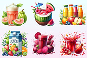 Juice Watercolor Clipart, a Graphic by CitraGraphics (Thumbnail 2 of 4)