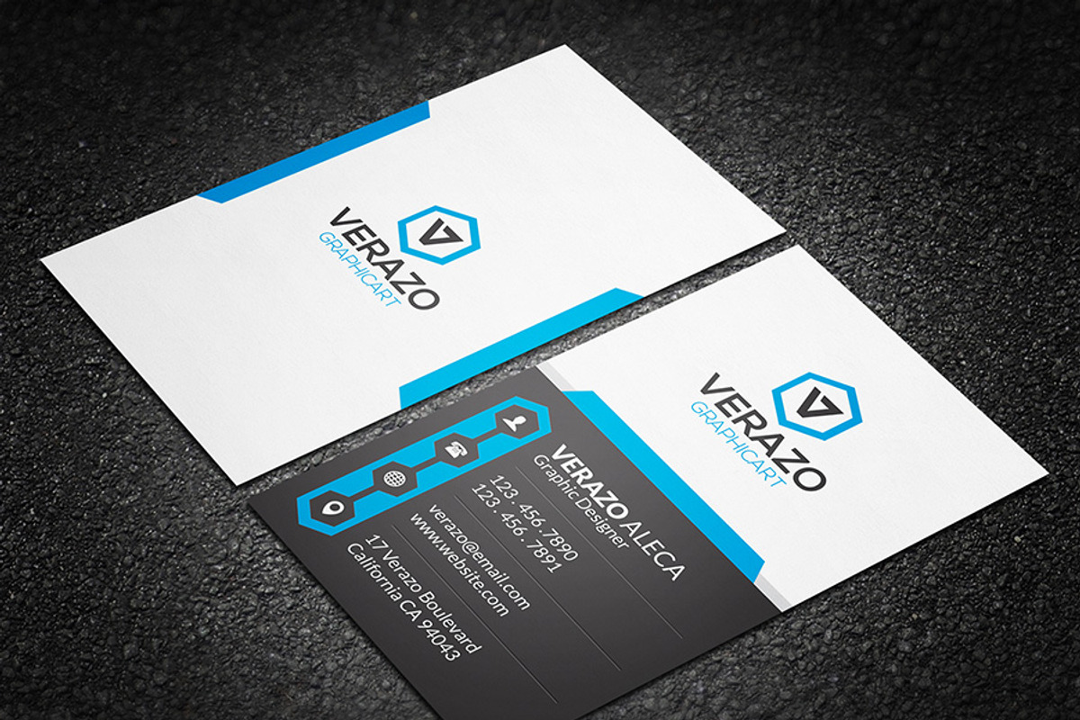 Creative Vertical Business Card, a Business Card Template by Verazo (Photo 2 of 3)