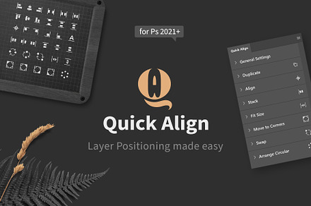Quick Align - Easy Layer Positioning, a Plug-in Add-On by h3design