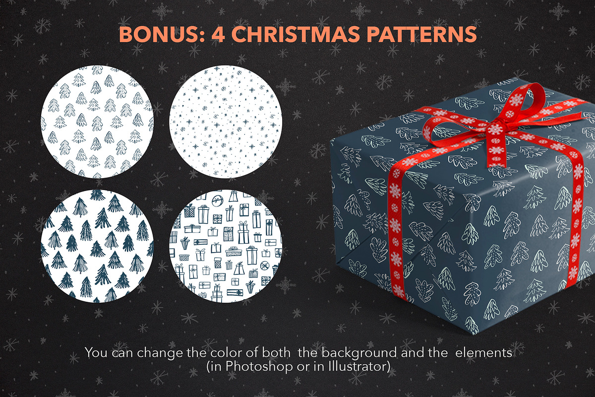 Christmas lettering collection., an Illustration by Asya Mix (Photo 13 of 13)