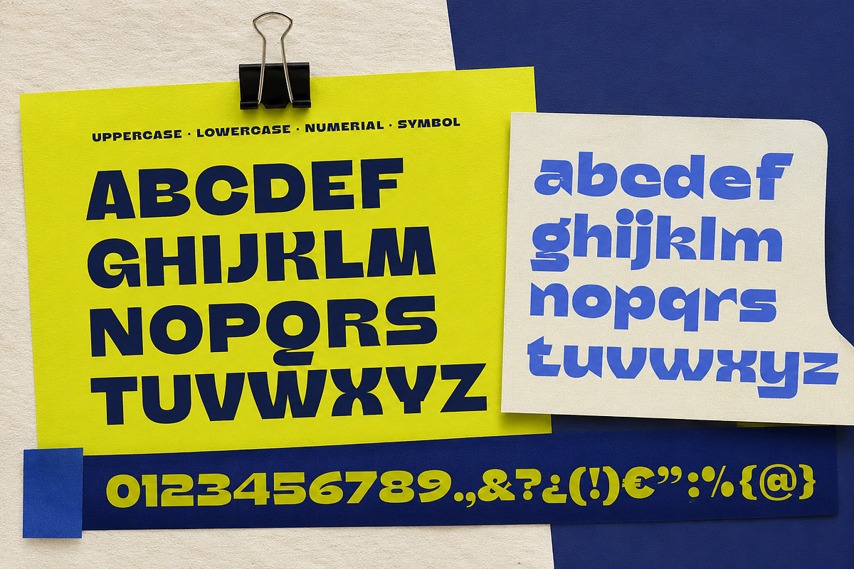Mira Venn Chunky Sans, a Sans Serif Font by PaperMoon (Photo 9 of 10)