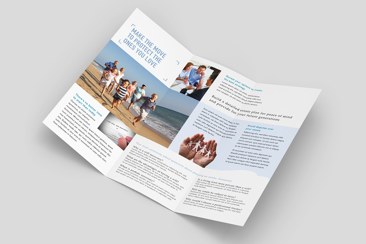 Estate Planning Trifold Brochure, a Brochure Template by StockLayouts (Photo 2 of 4)