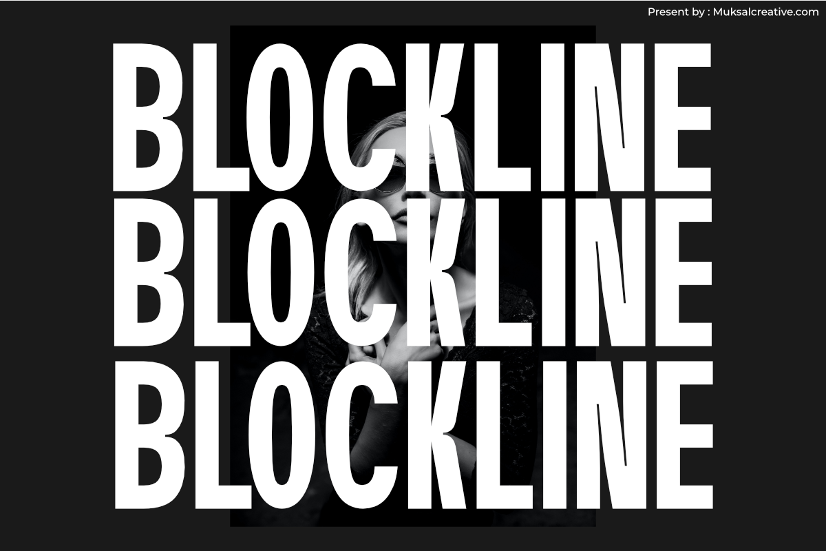 Blockline, a Sans Serif Font by Muksal Creative (Photo 8 of 10)