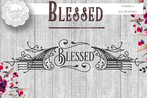 Blessed SVG Vintage Logo