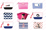 Cosmetics Bags & Makeup Mockup, an Illustration by mollyli.ai (Thumbnail 1 of 4)