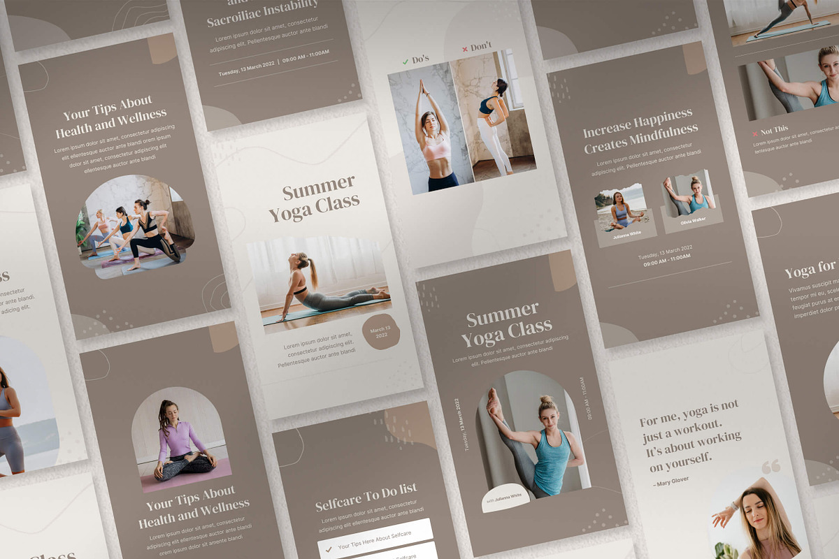 Yoga Instagram Template, a Social Media Template by Vulpixels.studio (Photo 5 of 11)