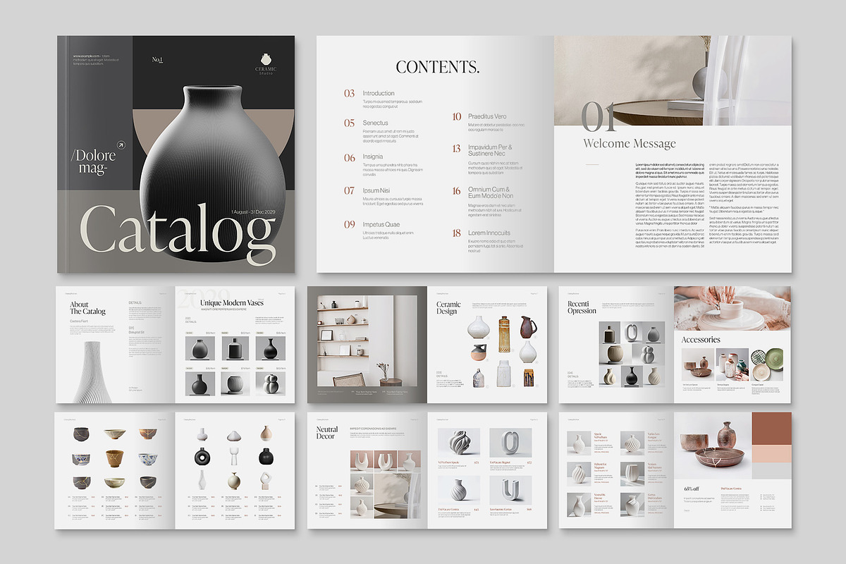 Square Catalog Brochure Template, a Brochure Template by BrandPacks (Photo 1 of 5)