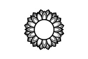 Floral Mandala Circle Frame Bundle, an Illustration by Gaye Art (Thumbnail 40 of 51)