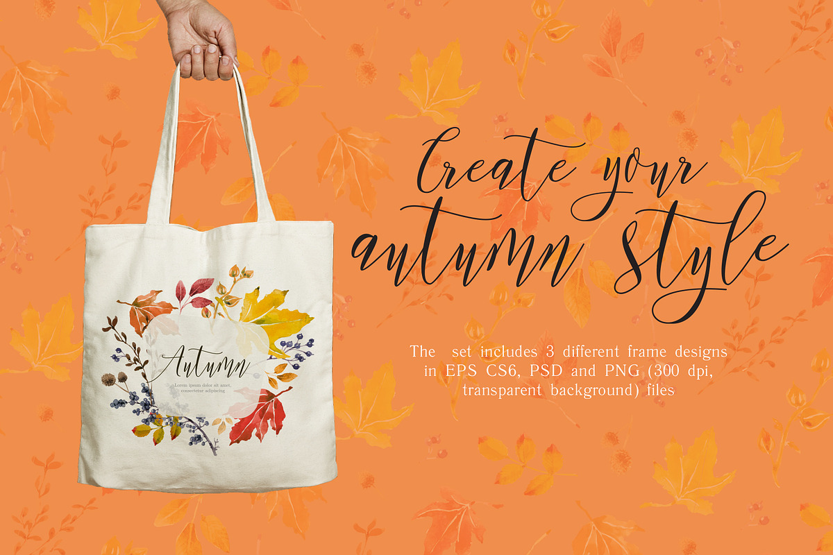 Autumn watercolor clipart, a Graphic by Cheeba Ribba Designs (Photo 2 of 5)