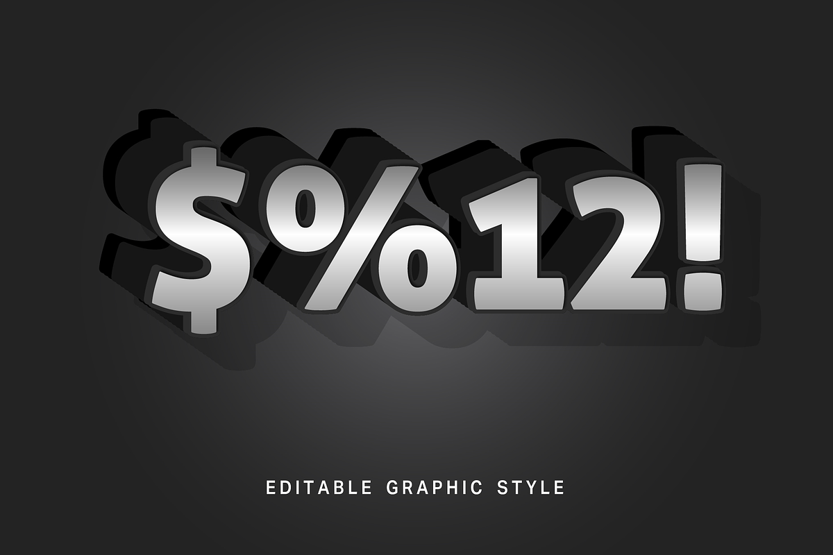 3D Extruded Long Shadow Text Effect preview 2