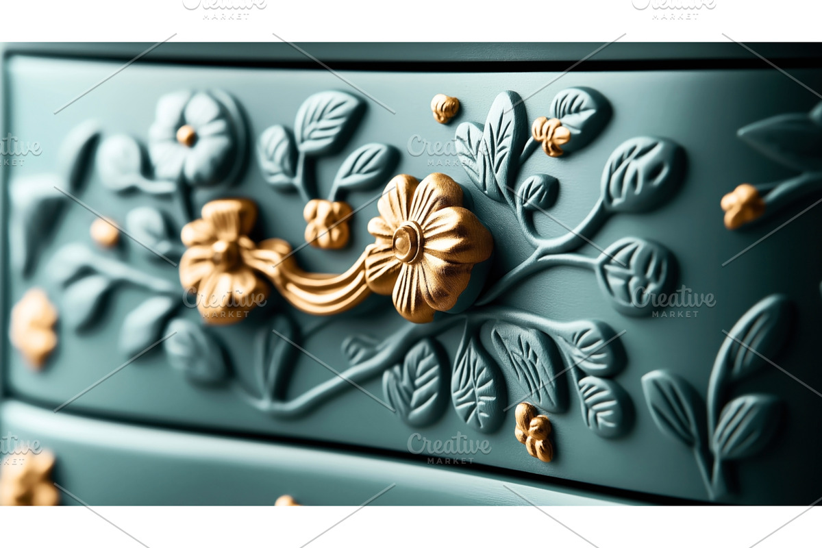 Close-up of a decorative floral, a Texture Illustration by Sergey Kotenev
