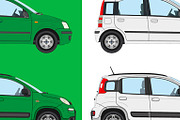 Italian flag with various Fiat Panda, a Transportation Illustration by frizio (Thumbnail 3 of 4)