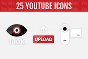 25 YouTube Icons, an Icon by Designs By Alfredo (Thumbnail 2 of 2)