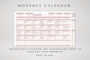 Monthly Calendar Google Sheets