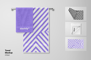 Towel Mockup, a Packaging Mockup by Mockupdaddy