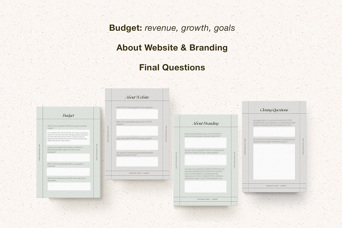 Client Discovery Call Script, a Presentation Template by Starline Creative (Photo 4 of 5)