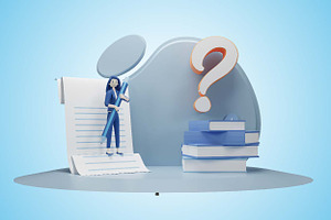 Large Question Mark 3d Illustration